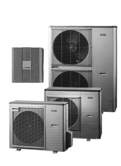 NIBE SPLIT AMS/HBS 6 5kW Αντλία Θερμότητας Αέρα Νερού για Θέρμανση και Ψύξη